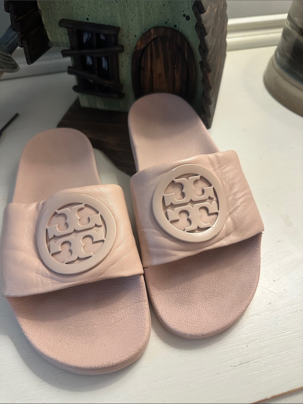 Tory Burch Blush Pink Slides size 7